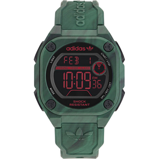 Bicolor Synthetic Digital Watch