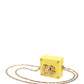 Yellow DG Logo Plaque Cover Gold Chain Airpods Case