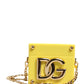 Yellow DG Logo Plaque Cover Gold Chain Airpods Case