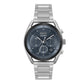 Gray Stainless Steel Dress Watch