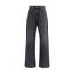 Black Cotton High-Waisted Jean