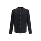 Black Fleece Wool Coat