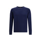 Blue Merino Wool Cashmere Sweater