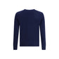Blue Merino Wool Cashmere Sweater