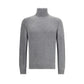 Gray Merino Wool Turtleneck