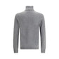Gray Merino Wool Turtleneck
