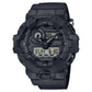 Black Resin Sport Watch