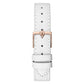 White Leather Dress Watch