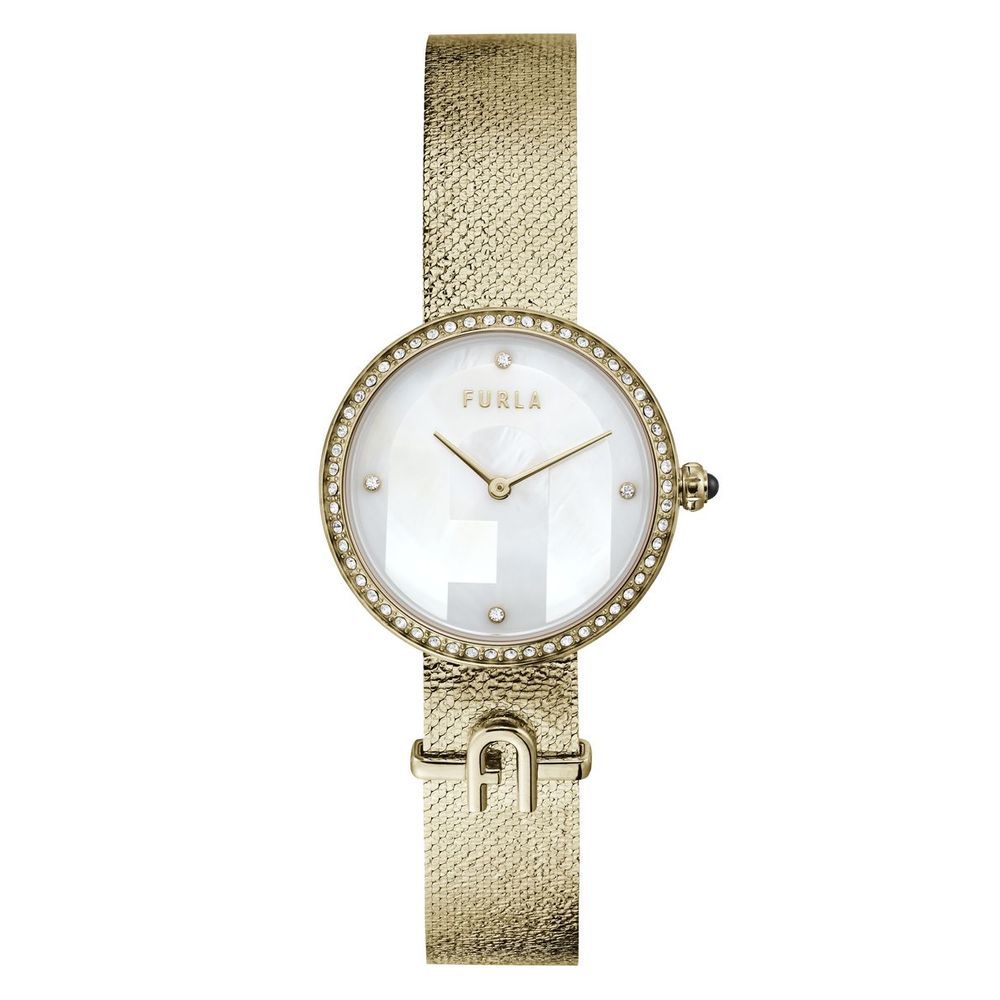 Gold Stainless Steel Dress Watch
