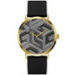 Black Synthetic Dress Watch
