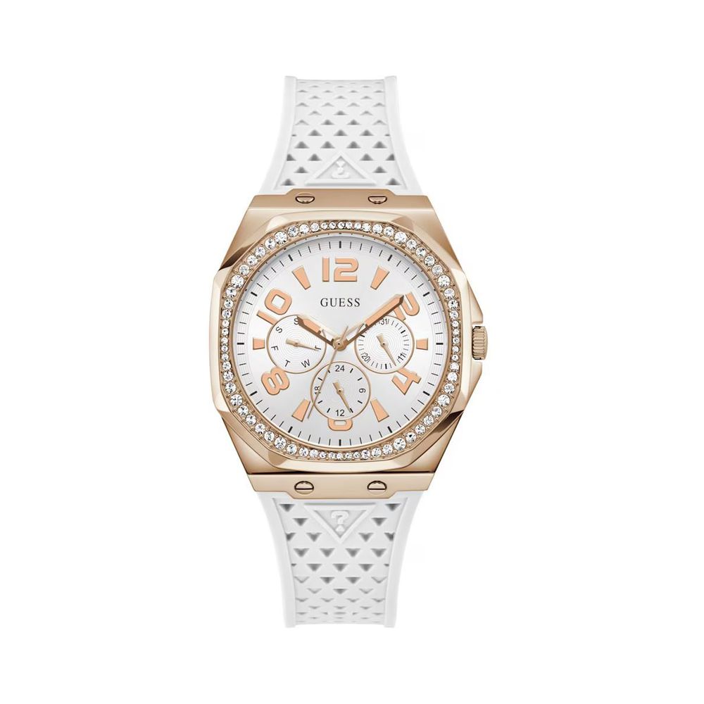 White Synthetic Dress Watch