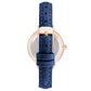 Blue Leather Dress Watch