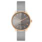 Gray Stainless Steel Bracelet Watch