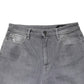 Gray Tattered Mid Waist Men Straight Denim Trouser Jeans