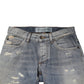 Blue Tattered Men Skinny Denim Trouser Jeans