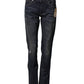Dark Blue Watch GOLD Men Skinny Denim Jeans