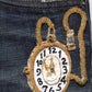 Dark Blue Watch GOLD Men Skinny Denim Jeans