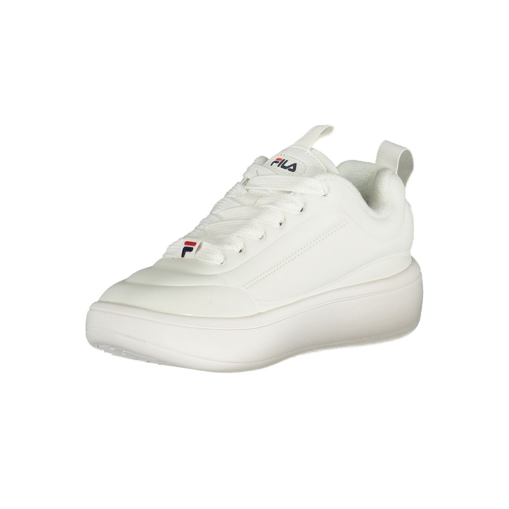 White Polyester Sneaker