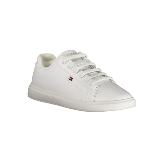 White Polyester Sneaker