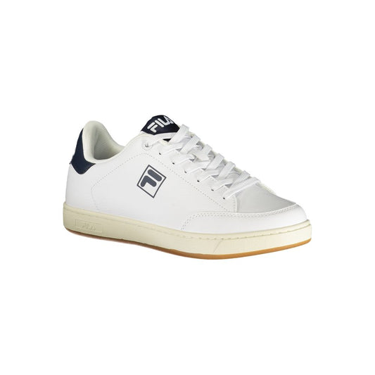 White Polyester Sneaker
