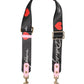 Strap Black Pink Canvas Heart Logo Bag Accessory Shoulder