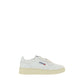 White Calf Leather Bos Taurus Low Top Sneakers