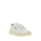 White Calf Leather Bos Taurus Low Top Sneakers