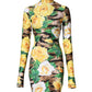 Multicolor Floral Print Sheath Mini Dress