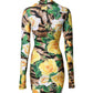 Multicolor Floral Print Sheath Mini Dress