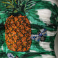 Green Pineapple Embellished BananaLeaf Dress