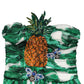 Green Pineapple Embellished BananaLeaf Dress