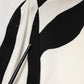 Black White Zebra Viscose Sheath Midi Dress