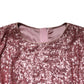 Pink Sequinned Mermaid Long Gown Dress