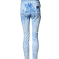 Light Blue High Waist Skinny Denim Jeans