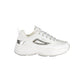 White Polyester Women Sneaker