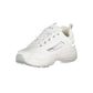 White Polyester Women Sneaker