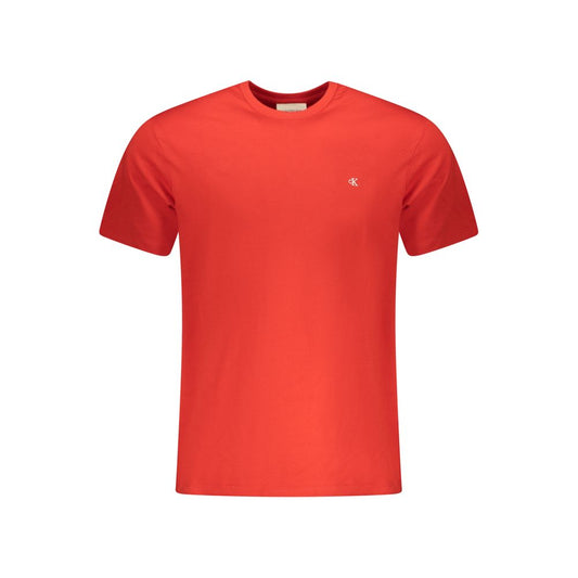 Red Cotton Men T-Shirt