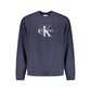 Blue Cotton Men Sweater