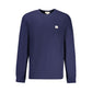 Blue Cotton Men Sweater