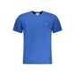 Blue Cotton Men T-Shirt