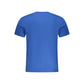 Blue Cotton Men T-Shirt