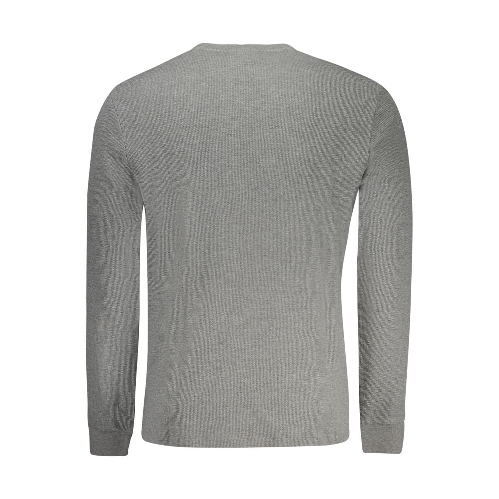 Gray Cotton Men Sweater