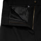 Black Wool Blend Straight High Waist Pants