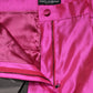 Pink Silk High Waist Dress Trousers Pants
