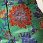 Green Floral Polyester BootCut Trouser Pants