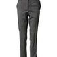 Dark Gray Check Tartan VirginWool Dress Pants