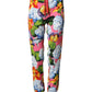 Multicolor Floral Mid Waist Jogger Pants
