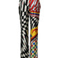 Multicolor Carretto Pattern Straight Pants