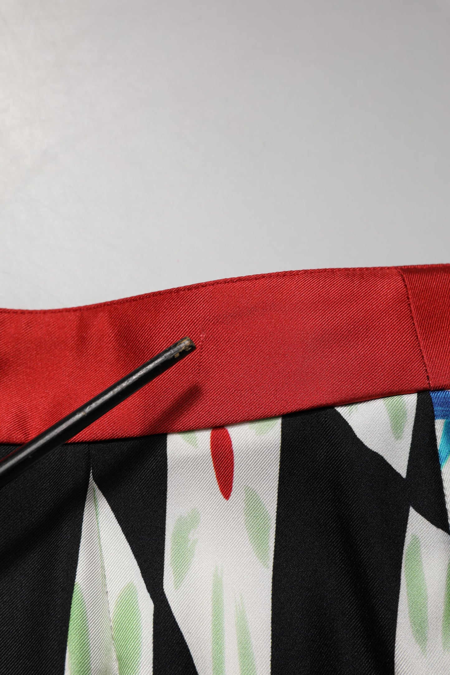 Multicolor Carretto Pattern Straight Pants