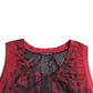 Red Leopard Print Sleeveless Men Tank T-shirt